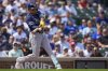 Tampa Bay Rays designated hitter Christopher Morel (24) hits a three-run home run during the first inning of a baseball game against the Chicago Cubs, Friday, Sept. 12, 2025, in Chicago. (AP Photo/Erin Hooley)