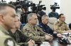 General Wieslaw Kukula, center, chief of the General Staff of the Polish Armed Forces during at the Chancellery of the Prime Minister for an extraordinary government meeting, following violations of Polish airspace during a Russian attack. in Warsaw, Poland, Wednesday, Sept. 10, 2025. (Chancellery of the Prime Minister of Poland via AP)