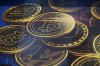 An advertisement for cryptocurrency Bitcoin is displayed on a building in Hong Kong, on Nov. 18, 2021. THE CANADIAN PRESS/AP-Kin Cheung