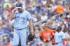 Toronto Blue Jays pitcher Max Scherzer (31) reacts as he stands on the mound during second inning MLB baseball action against Baltimore Orioles, in Toronto, Saturday, Sept. 13, 2025. THE CANADIAN PRESS/Chris Young