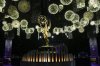 An Emmy statue appears on the stage for the 77th Primetime Emmy Awards red carpet rollout on Thursday, Sept. 11, 2025, in Los Angeles. (Photo by Richard Shotwell/Invision/AP)