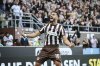 St. Pauli's Danel Sinani celebrates after scoring his side's second goal during the German Bundesliga soccer match between 1. FC St. Pauli and FC Augsburg in Hamburg, Germany, Sunday, Sept. 14, 2025. (Christian Charisius/dpa via AP)