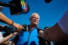 Ontario Premier Doug Ford speaks to media at the 2025 International Plowing Match in Grassie, Ont., on Tuesday, Sept. 16, 2025. THE CANADIAN PRESS/Sammy Kogan