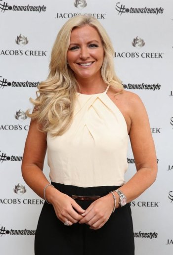 FILE - Michelle Mone poses for a picture on June 28, 2014. (Philip Toscano/PA via AP, File)
