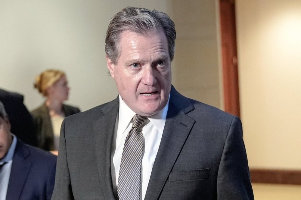 FILE - House Intelligence Chair Mike Turner, R-Ohio, speaks with reporters on Capitol Hill, Feb. 15, 2024, in Washington. (AP Photo/Mariam Zuhaib, File)