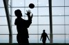 Football players take part in a Pro Day football workout for NFL scouts, in Evanston, Ill., Tuesday, March 9, 2021. THE CANADIAN PRESS/AP-Charles Rex Arbogast