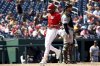 Washington Nationals' James Wood scores during the eighth inning of a baseball game against the Pittsburgh Pirates, Sunday, Sept. 14, 2025, in Washington. (AP Photo/Daniel Kucin Jr.)