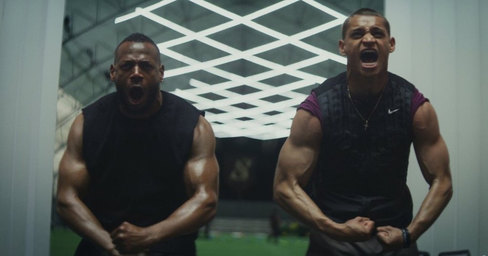 This image released by Universal Pictures shows Marlon Wayans, left, and Tyriq Withers in a scene from