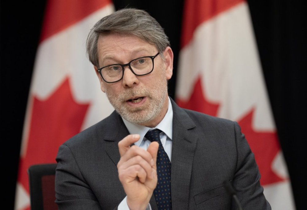 Chief Electoral Officer Stephane Perrault responds to a question during a news conference, Monday, March 24, 2025 in Ottawa. THE CANADIAN PRESS/Adrian Wyld
