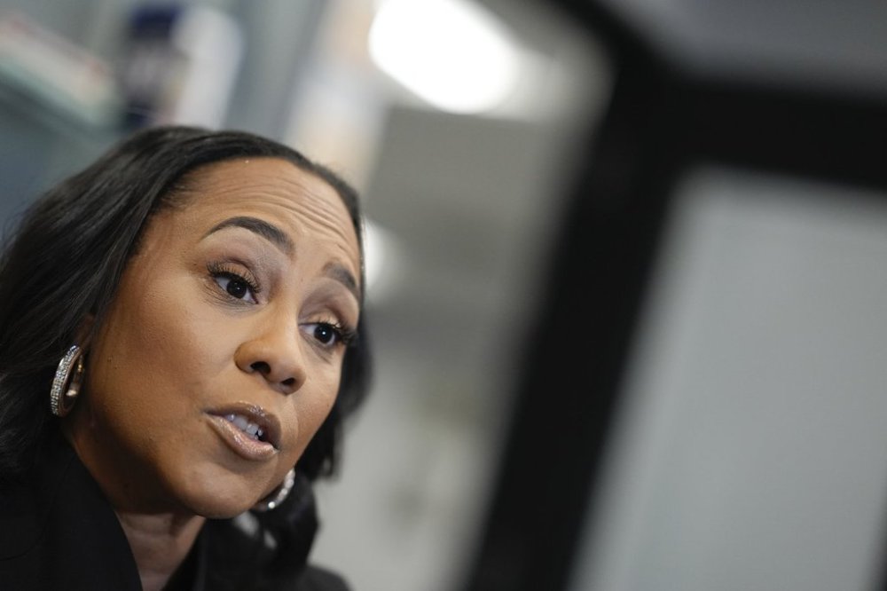 FILE - Fani Willis, District Attorney of Fulton County speaks to the Associated Press on Tuesday, Oct. 22, 2024, in Atlanta. (AP Photo/Brynn Anderson, File)