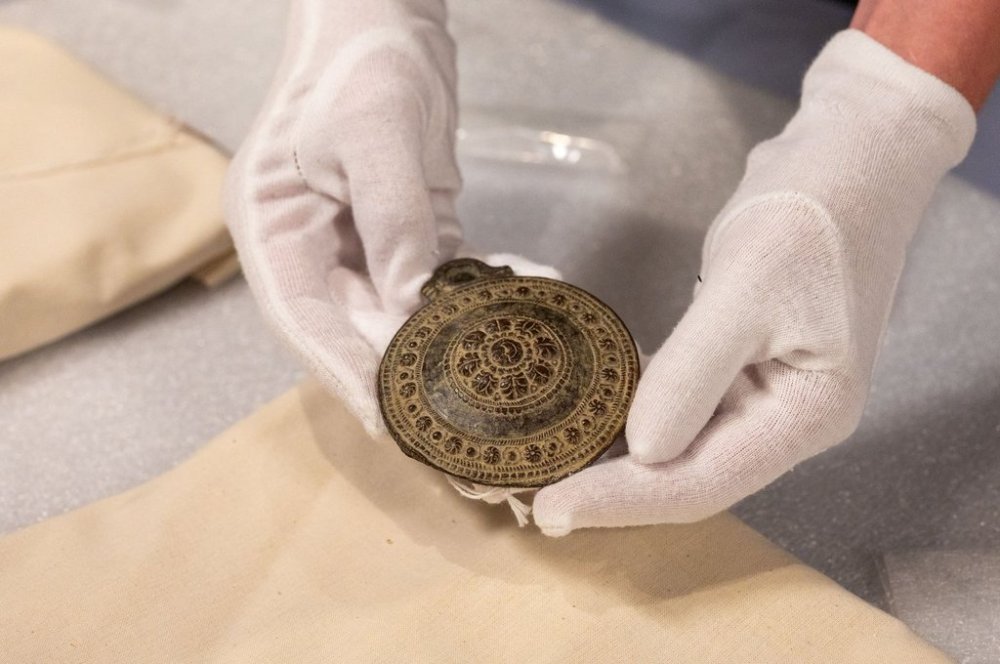 Some of the artifacts that have been donated to SFU for study are shown in this photo. THE CANADIAN PRESS/Handout — Simon Fraser University-Sam Smith (Mandatory Credit)