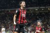 AC Milan's Christian Pulisic celebrates after scoring the third goal against Lecce, during an Italian Cup qualifying soccer match between AC Milan and Lecce, at the San Siro stadium in Milan, Italy, Tuesday, Sept. 23, 2025. (AP Photo/Luca Bruno)
