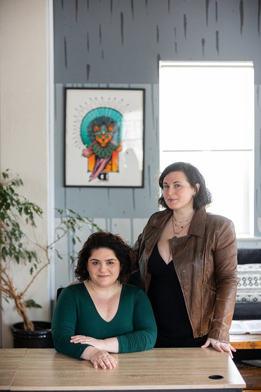 Olivia Howell, left, and Jenny Dreizen pose in this undated handout photo. Howell and Dreizen are the co-founders of divorce registry business Fresh Starts Registry. THE CANADIAN PRESS/Handout - Terrie Alfieri Photography (Mandatory credit)