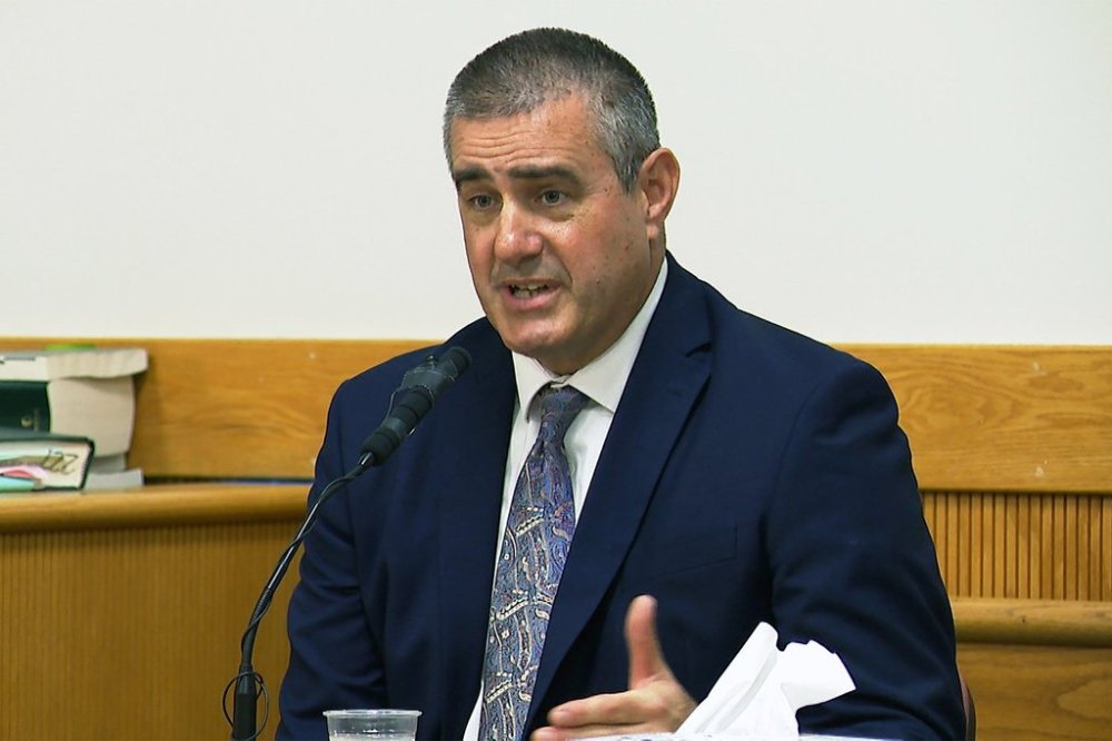 FILE - Rhode Island basketball coach Aaron Thomas testifies on May 5, 2025 in Wakefield, R.I. (WPRI via AP, Pool, File)