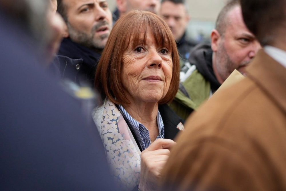 FILE - Gisele Pelicot exits the Avignon courthouse, in southern France, Dec. 19, 2024. (AP Photo/Lewis Joly, File)