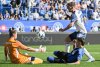 Nashville SC's goalkeeper Joe Willis (1) makes a save against CF Montreal's Ivan Jaime (11) as Nashville's Josh Bauer (22) defends during first half MLS soccer action in Montreal, Saturday, Oct. 4, 2025. THE CANADIAN PRESS/Graham Hughes