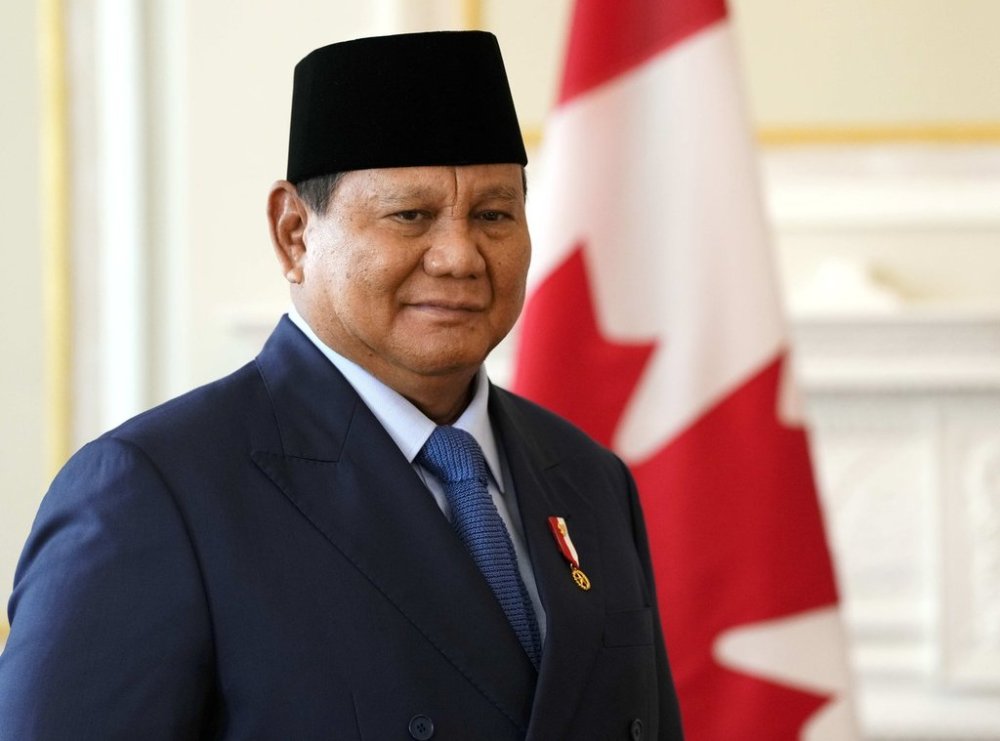Indonesian President Prabowo Subianto meets with Gov. Gen. Mary Simon, not shown, at Rideau Hall in Ottawa, on Wednesday, Sept. 24, 2025. THE CANADIAN PRESS/Justin Tang