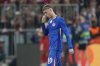 Chelsea's Cole Palmer gestures after Bayern's Harry Kane scored his side's third goal during the Champions League opening phase soccer match between FC Bayern Munich and Chelsea at the Allianz Arena in Munich, Germany, Wednesday, Sept. 17, 2025. (AP Photo/Martin Meissner)