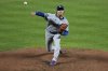 Los Angeles Dodgers starting pitcher Shohei Ohtani delivers during the third inning of a baseball game against the Baltimore Orioles, Friday, Sept. 5, 2025, in Baltimore. (AP Photo/Stephanie Scarbrough)
