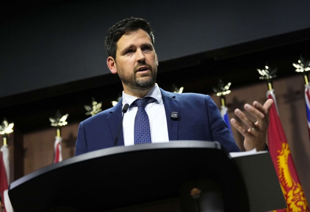 Minister of Justice and Attorney General of Canada Sean Fraser speaks at a news conference on a new hate crimes bill in Ottawa on Friday, Sept. 19, 2025. THE CANADIAN PRESS/Justin Tang