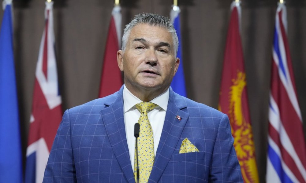 Conservative MP for Selkirk-Interlake-Eastman James Bezan attends a news conference on Parliament Hill in Ottawa on Tuesday, Sept. 16, 2025. THE CANADIAN PRESS/Adrian Wyld