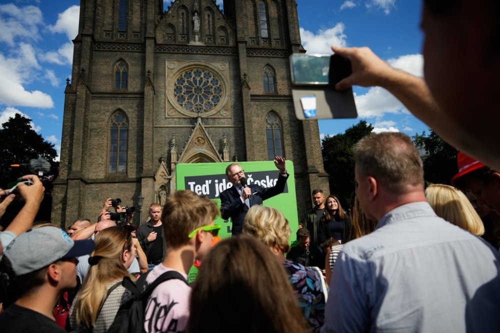 Czech Republic's Prime Minister and leader of coalition of three conservative parties called