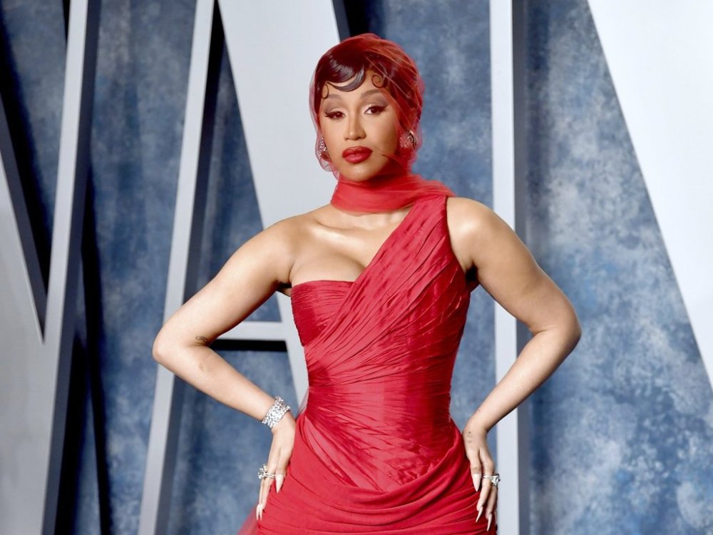 FILE - Cardi B appears at the Vanity Fair Oscar Party in Beverly Hills, Calif., on March 12, 2023. (Photo by Evan Agostini/Invision/AP, File)