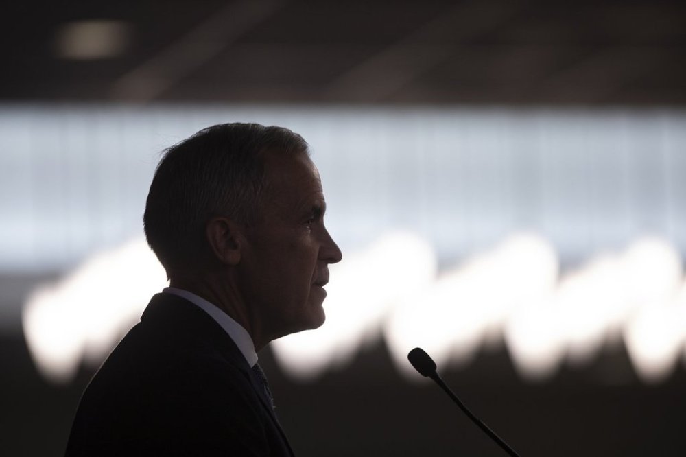 Prime Minister Mark Carney delivers opening remarks at the Liberal caucus in Edmonton on Wednesday Sept. 10, 2025. THE CANADIAN PRESS/Amber Bracken