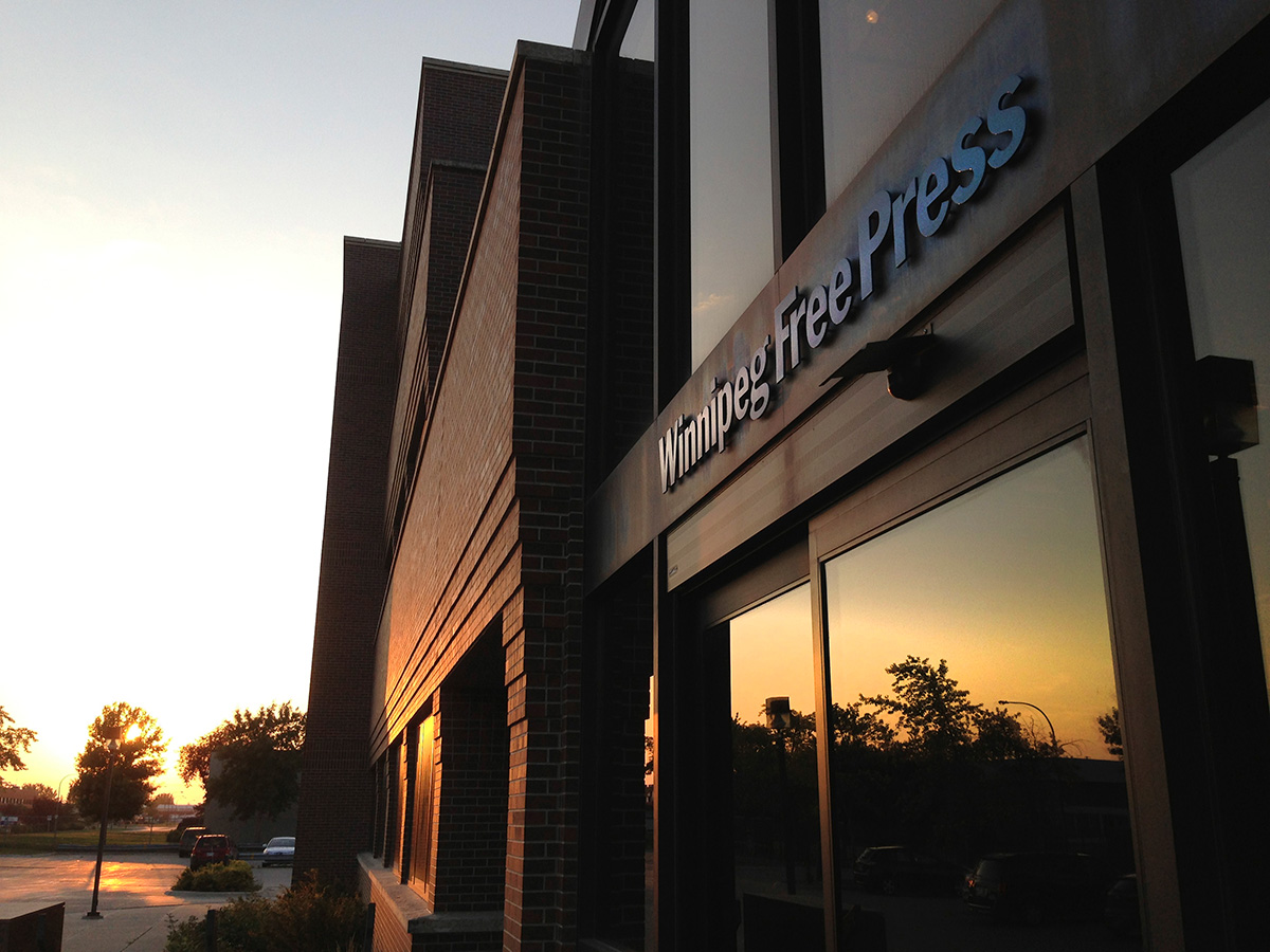 The Winnipeg Free Press building