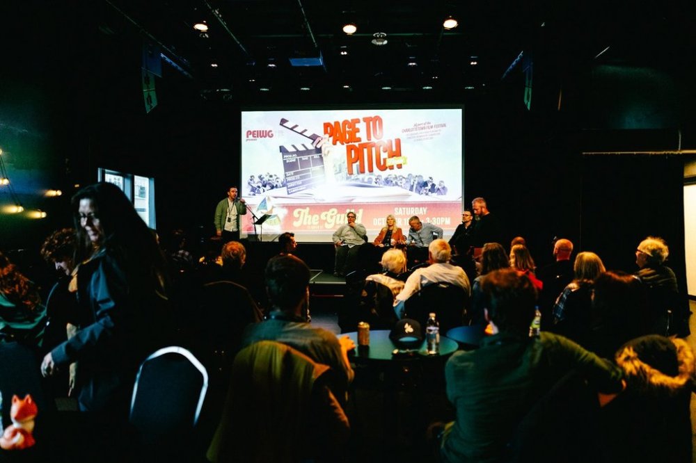 An audience attending the inaugural Page to Pitch Competition, in association with the P.E.I. Writers Guild, is seen in this handout photo at the Charlottetown Film Festival on Saturday, Oct. 18, 2025. THE CANADIAN PRESS/Handout - Club Red Productions (Mandatory Credit)