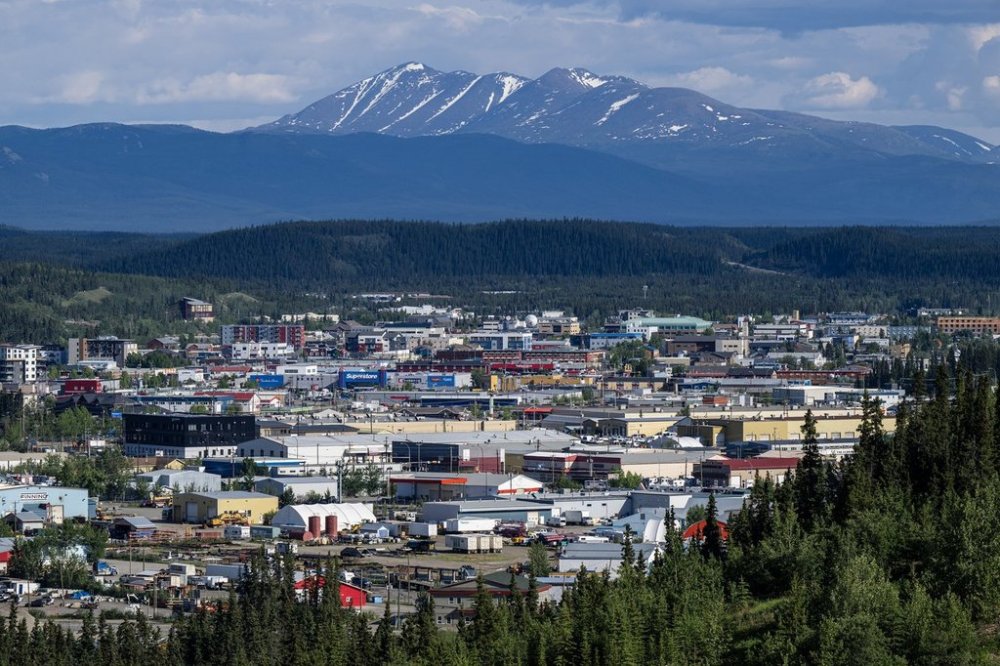 View of downtown Whitehorse, Yukon, on Monday, June 24, 2024. THE CANADIAN PRESS/Mike Thomas