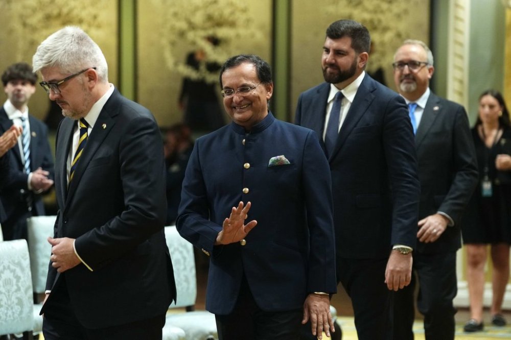 Dinesh Kumar Patnaik, High Commissioner for the Republic of India, departs after a Letters of Credence Ceremony at Rideau Hall in Ottawa, on Wednesday, Sept. 24, 2025. THE CANADIAN PRESS/Justin Tang