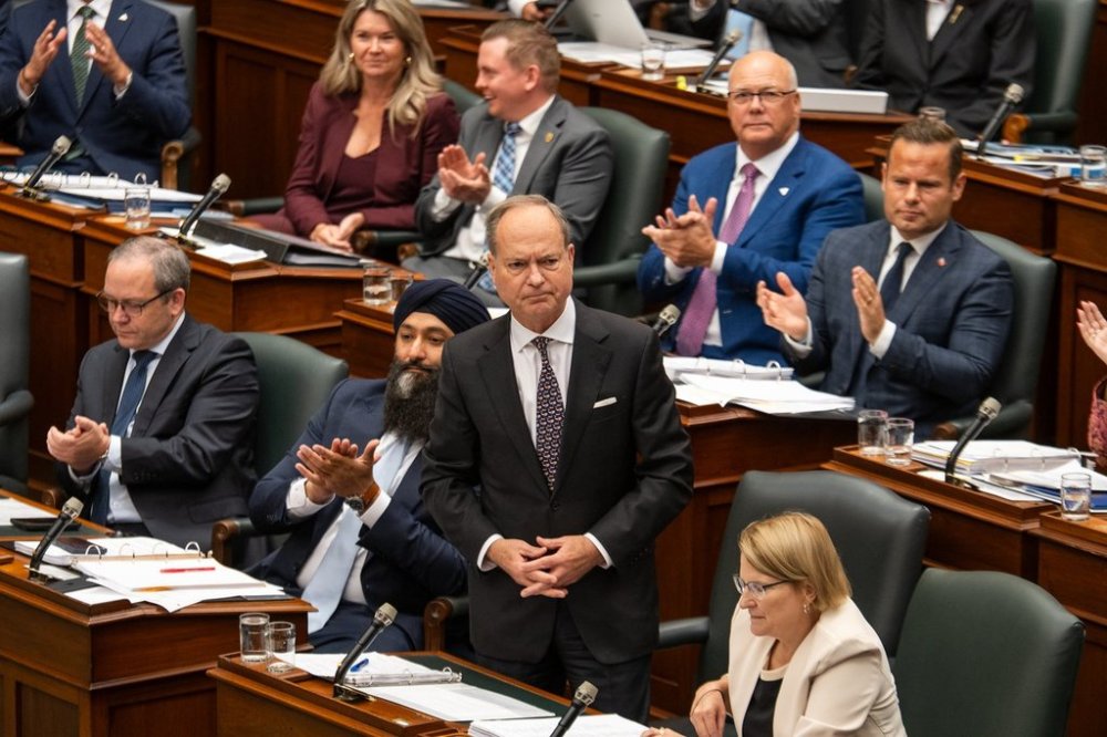 Minister of Finance Peter Bethlenfalvy speaks during Question Period at Queen’s Park in Toronto, on Monday, Oct. 20, 2025. THE CANADIAN PRESS/Laura Proctor