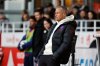 PSG's head coach Luis Enrique reacts during the French League One soccer match between Brest and Paris Saint Germain in Brest, France, Saturday, Oct. 25, 2025. (AP Photo/Jeremias Gonzalez)