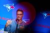 Toronto Blue Jays general manager Ross Atkins speaks during an end-of-season media availability in Toronto, on Thursday, Nov. 6, 2025. THE CANADIAN PRESS/Sammy Kogan