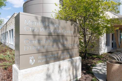 MIKE DEAL / FREE PRESS FILES
                                The Mental Health Crisis Response Centre at 817 Bannatyne Ave.