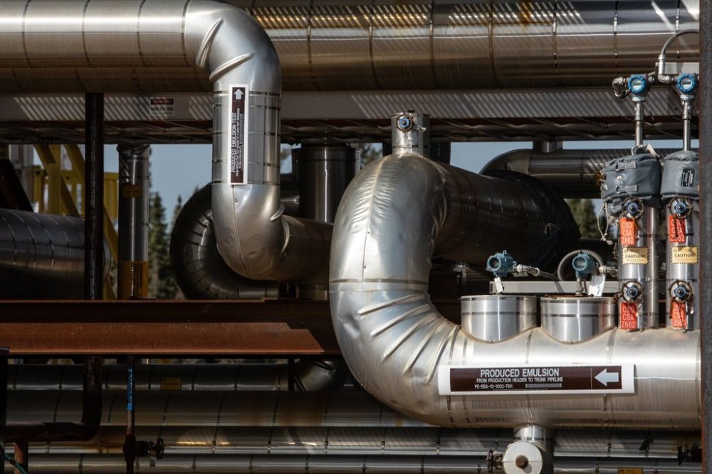 The Cenovus Christina Lake oilsands facility steam-assisted gravity drainage pad southeast of Fort McMurray, Alta., is shown on Wednesday, April 24, 2024. THE CANADIAN PRESS/Amber Bracken