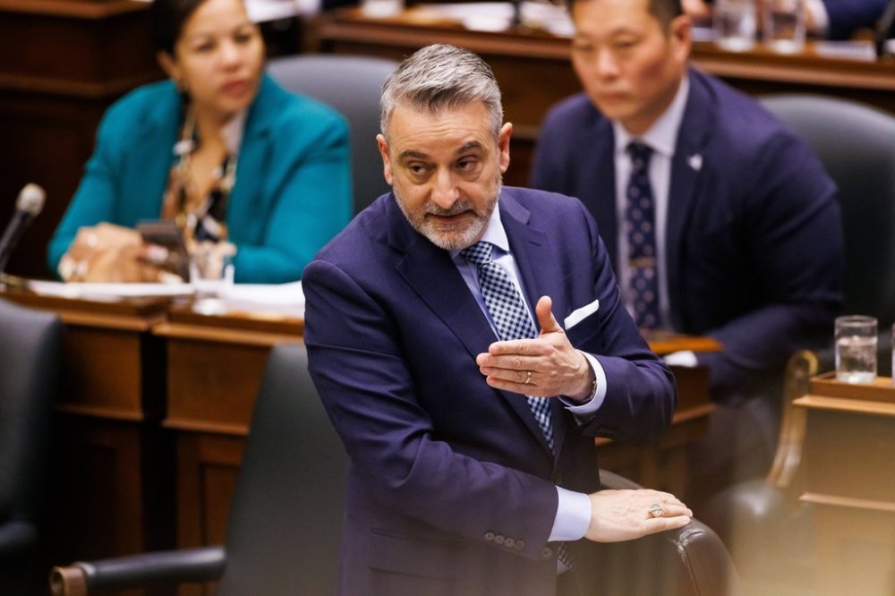 PC MPP Paul Calandra speaks during Question Period at Queen's Park in Toronto on Tuesday, May 13, 2025. THE CANADIAN PRESS/Cole Burston