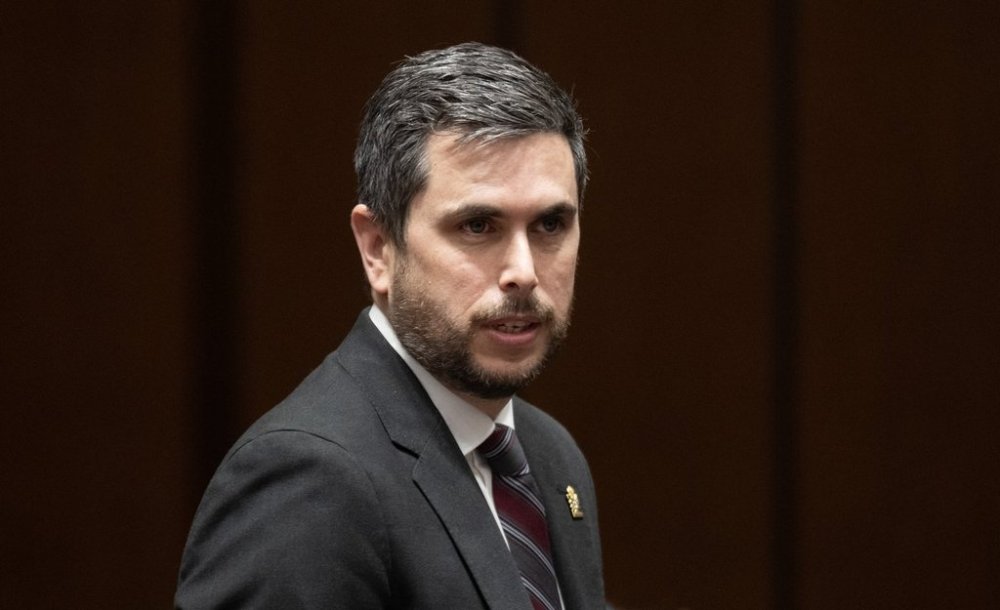 Canadian Security Intelligence Service Director Daniel Rogers waits to appear before the Standing Committee on Public Safety and National Security on Parliament Hill in Ottawa Thursday, Oct. 9, 2025. THE CANADIAN PRESS/Adrian Wyld