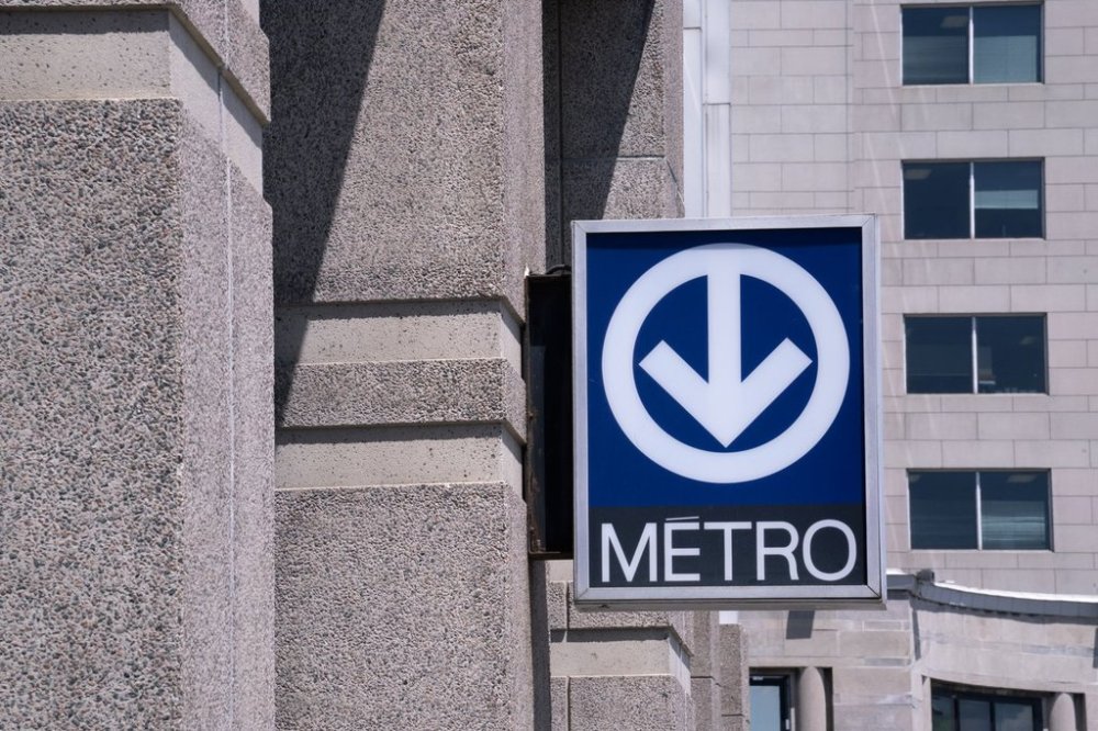 A sign for the metro system is seen in Montreal on Tuesday, June 18, 2019. THE CANADIAN PRESS/Paul Chiasson