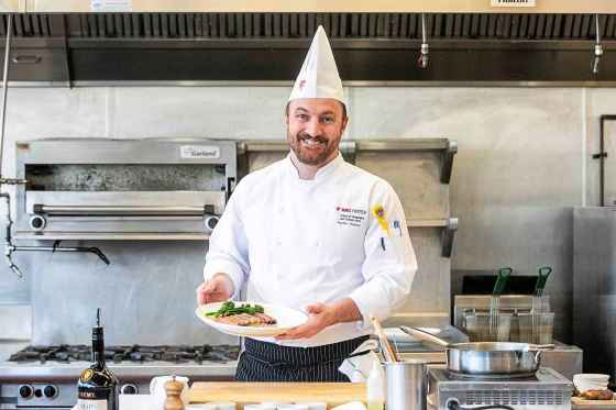 Jordan Carlson is a culinary instructor at Red River. (Mikaela MacKenzie / Free Press)
