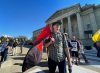 Ruth Bonneville / Free Press 

LOCAL - postal workers

Mail carrier with Canada Post, Matthew Aitken with a group of postal workers and Allies rallying at the Manitoba Legislature Thursday. 

See story by Carol. 

Oct 09, 2025