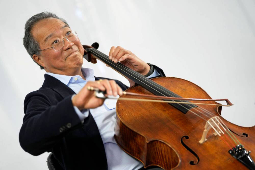 Armando Franca / The Associated Press Files
Famed cellist Yo-Yo Ma turns 70 today.