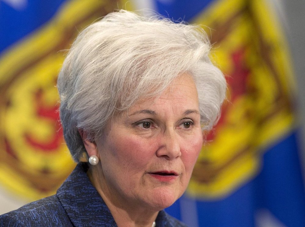 Myra Freeman fields a question at a news conference in Halifax on Wednesday, Feb. 19, 2014. THE CANADIAN PRESS/Andrew Vaughan
