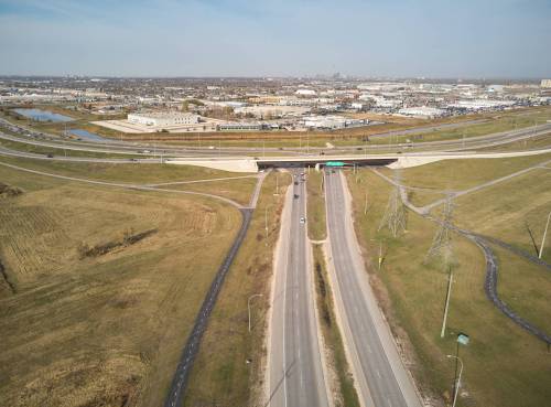 DAVID LIPNOWSKI / FREE PRESS
                                Aerial view of Kenaston Boulevard and Bishop Grandin Boulevard photographed October 19, 2022.