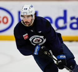 JOHN WOODS / FREE PRESS FILES
                                Forward Colby Barlow was skating better this season than at any point in training camp last fall.