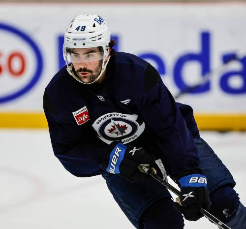 JOHN WOODS / FREE PRESS FILES
                                Forward Colby Barlow was skating better this season than at any point in training camp last fall.