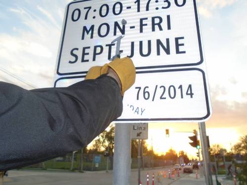 SUPPLIED/CALVIN KENDALL 
Calvin Kendall took photos of bylaw infractions  in the Greenway School reduced-speed zone where he was ticketed in October 2024.
