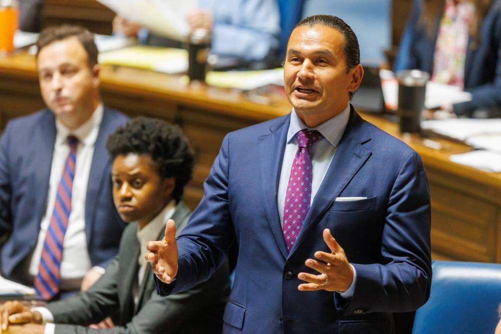 MIKE DEAL / FREE PRESS FILES
“We need to recognize the public is losing confidence in the administration of justice in our province, in a general sense, and decisions around bail when they get publicized like this are contributing to that,” Premier Wab Kinew said after question period Tuesday.