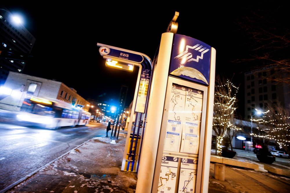 JOHN WOODS / FREE PRESS FILES
The public works committee cast the first vote to extend service hours for 10 on-request routes, which will take effect on Dec. 14, if city council agrees.